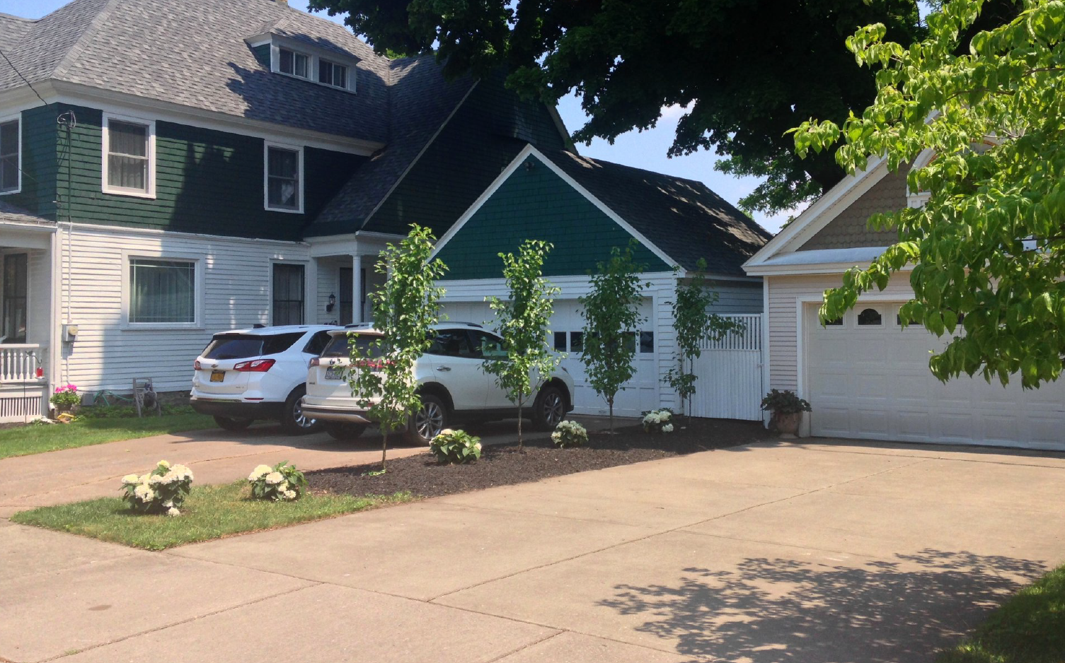 Photo showing exterior home improvement examples of Neighborhood Pride Grant