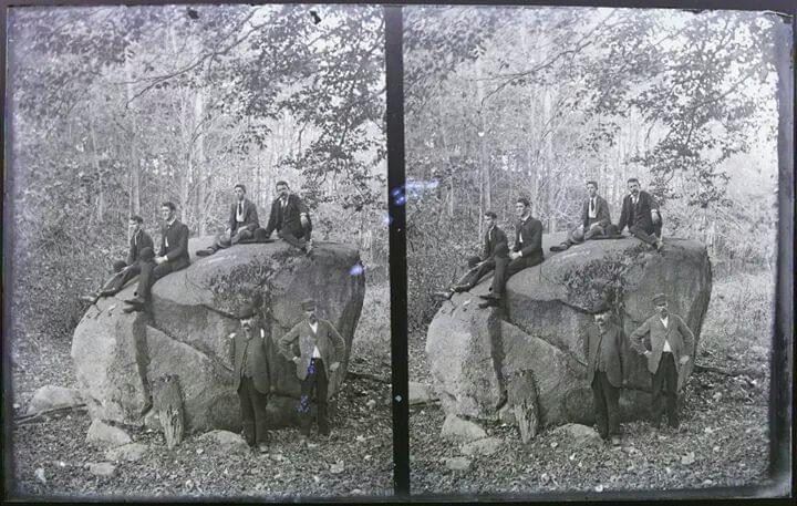 Historic photo of Big Rock in Tawawa Park