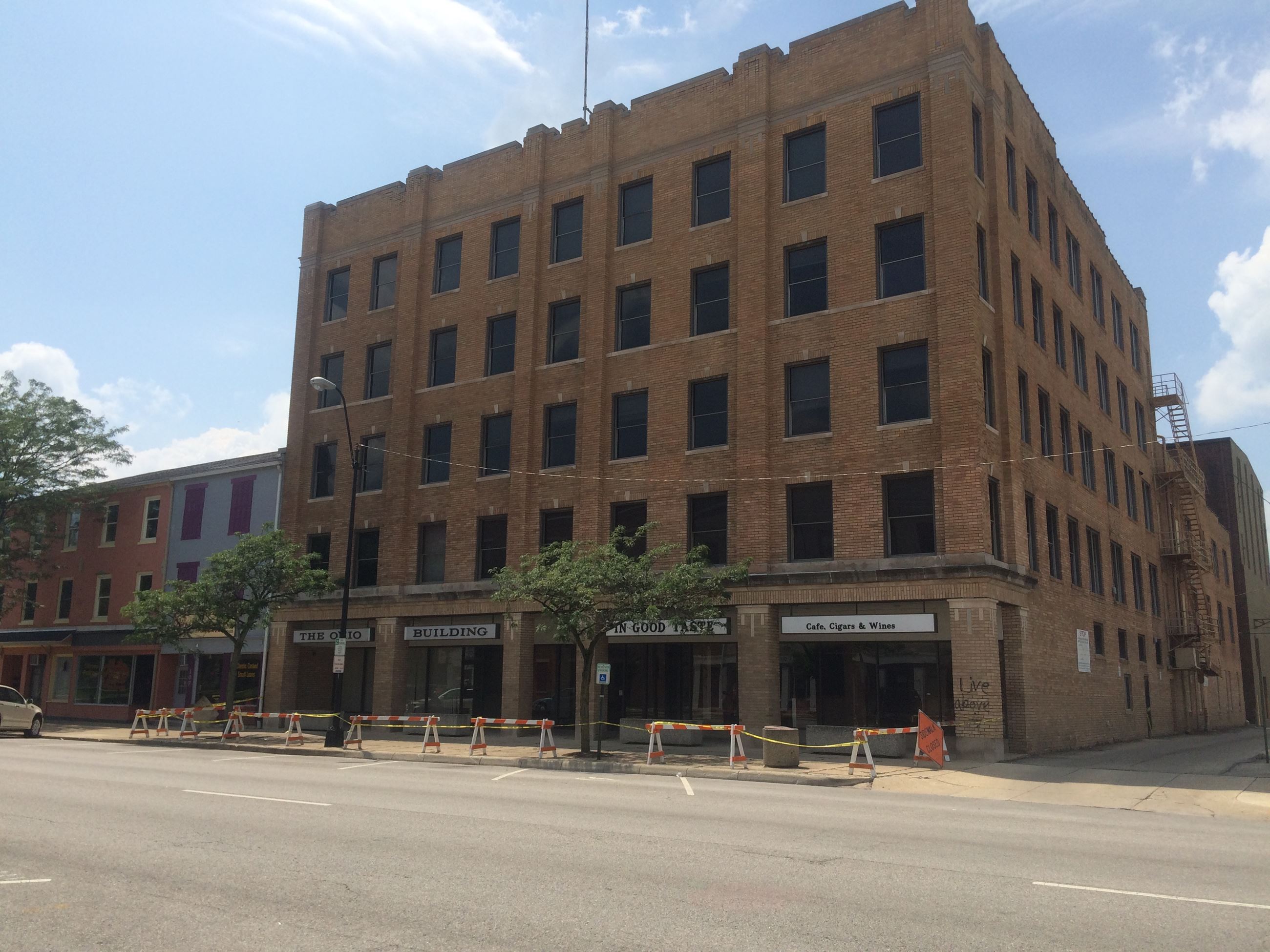 Exterior of Ohio Building in downtown Sidney