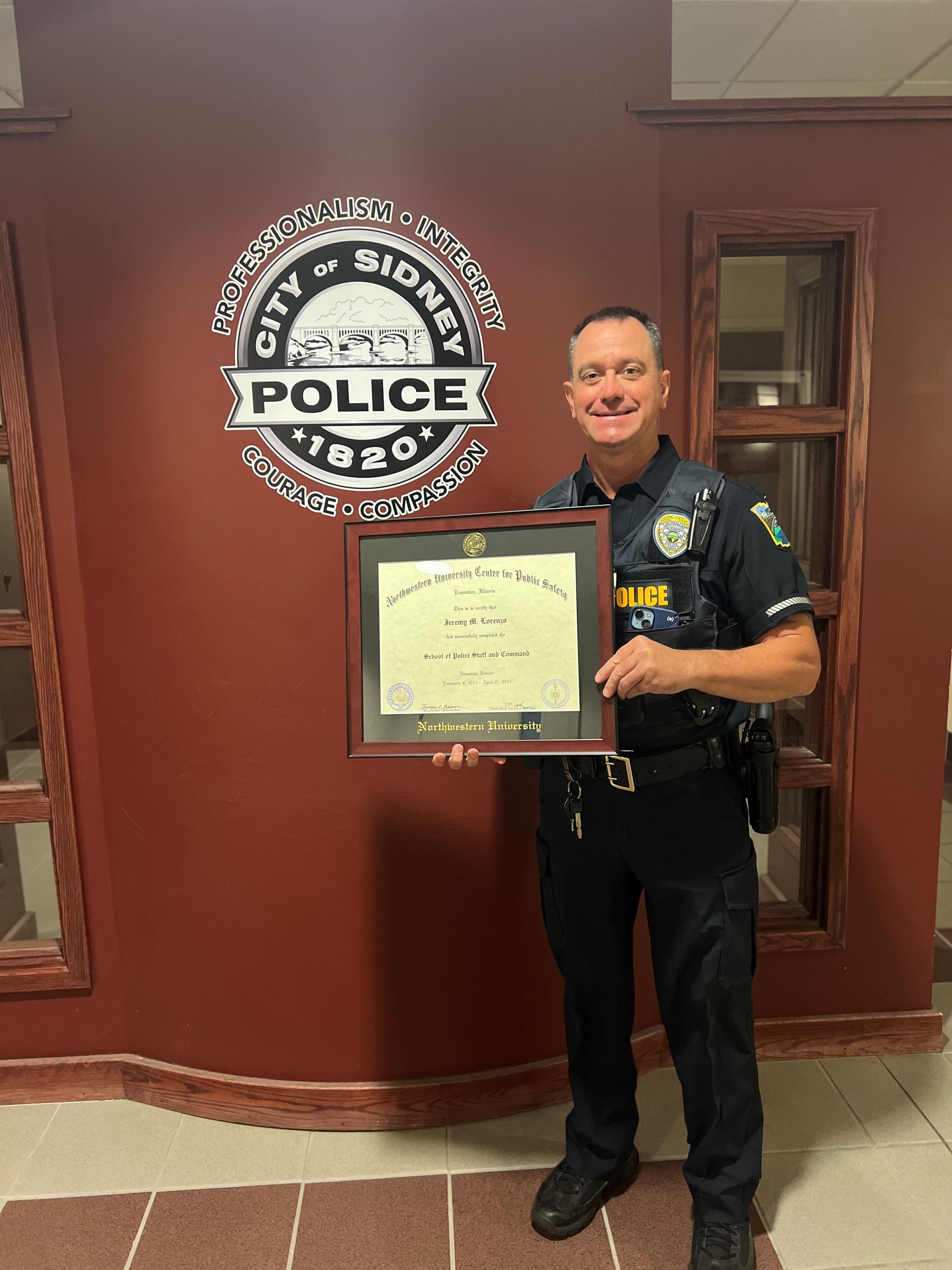 2024 Lorenzo School Northwester University School of Police Staff and Command