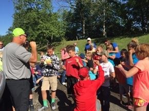 Group of Children Gathered Outside
