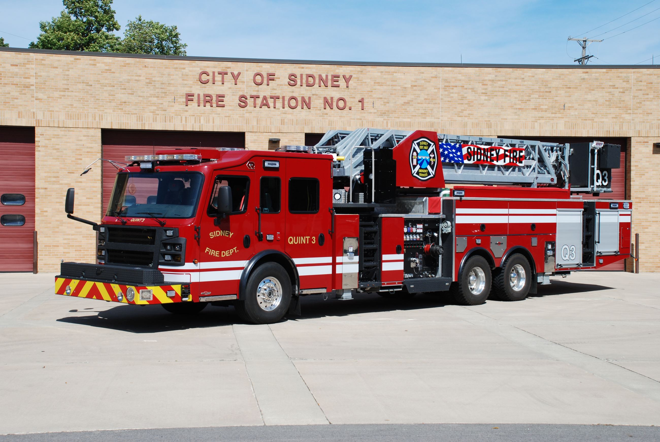 Sidney Fire Quint 3 Fire Apparatus 
