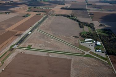 Aerial View of the Sidney Airport